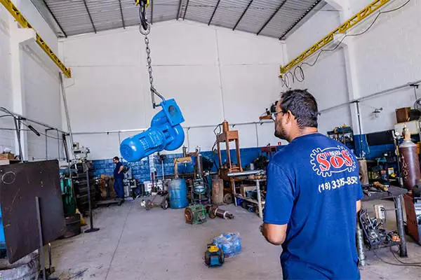 Manutenção em peças industriais